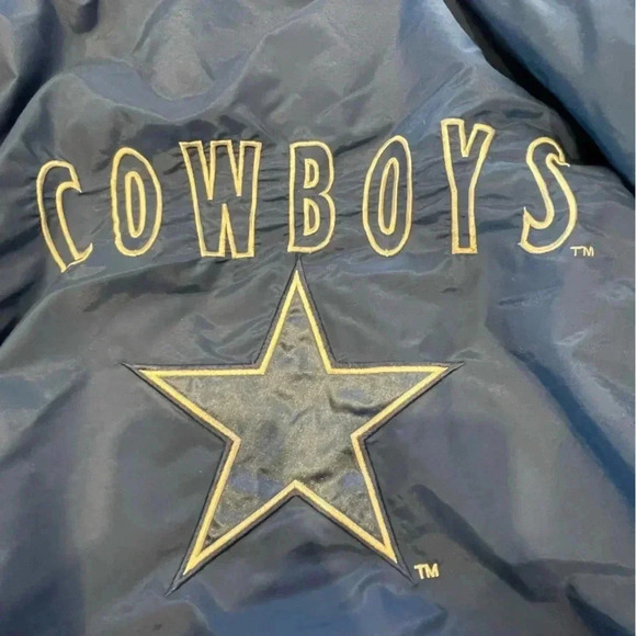 Vintage NFL Gameday Logo 7 Dallas Cowboys Jacket Mens Large NFL 90s Large Star - Picture 10 of 12